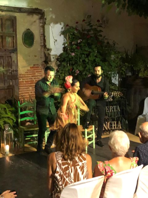 Ayamonte: Live Flamenco Show at Tablao La Puerta Ancha - The patio is part of the performance
