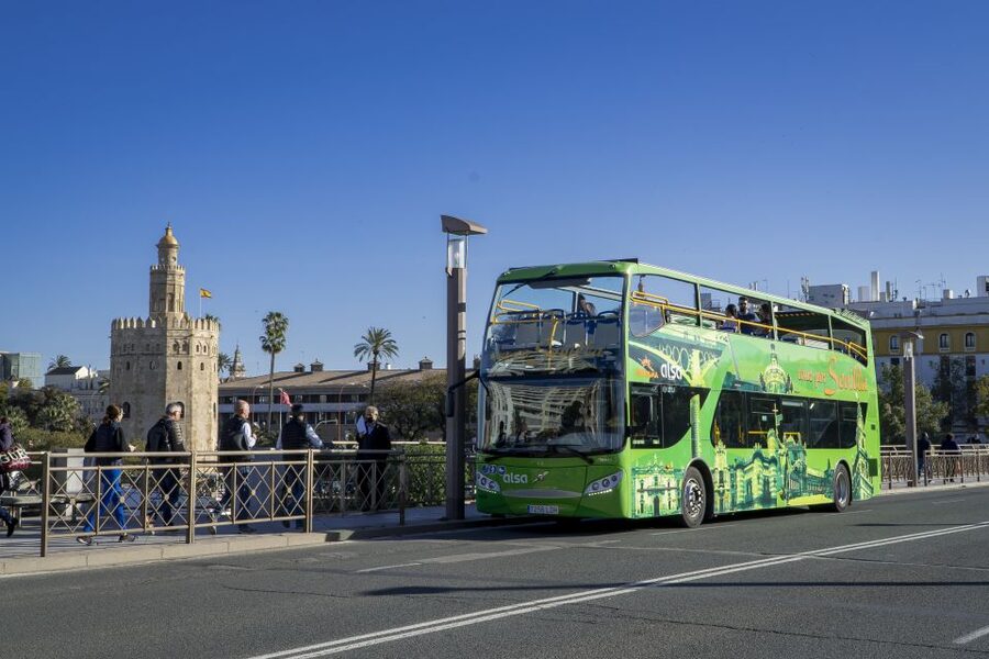 Combo: Hop on hop off + Flamenco Show & Walking tours - A full day of Seville from Torre del Oro to Cuna Street
