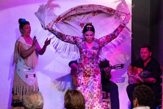 Flamenco show at the foot of the Giralda in Seville - The artistic balance: dancer, singer, and guitarist