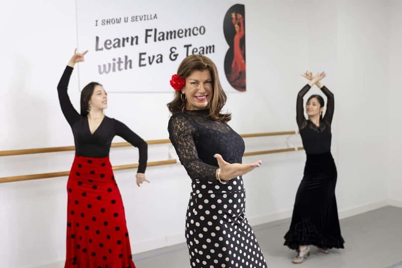 Seville: Flamenco Dance Class with Optional Costume - Finding I Show U Sevilla near the cathedral