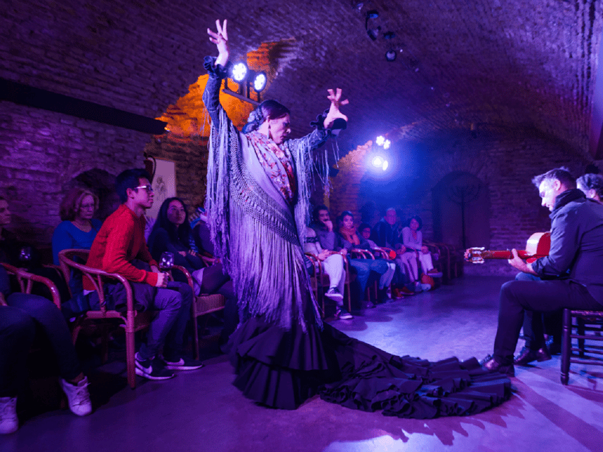 Seville: Flamenco Dreams Show with Drink in an Arabic Vault - Cristina Hoyos and the emotional range of the program