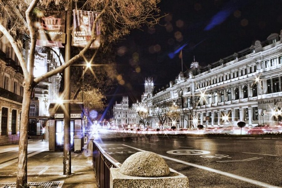 Tonight Madrid with optional Flamenco Show - The Prado façade and the Golden Triangle of Arts
