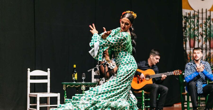Torremolinos: Flamenco Show with Dinner and Drinks - The first hour: dinner, drinks, and Andalusian sounds